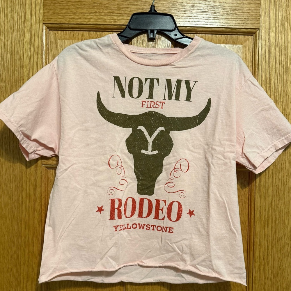 Pink Not My First Rodeo Graphic T-Shirt
